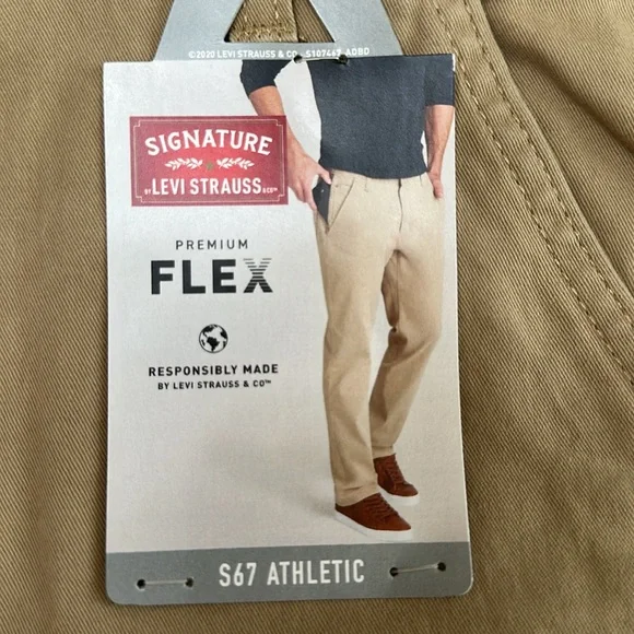 Levi 30x 32 ATHLETIC FIT pant- khaki - Picture 4 of 13